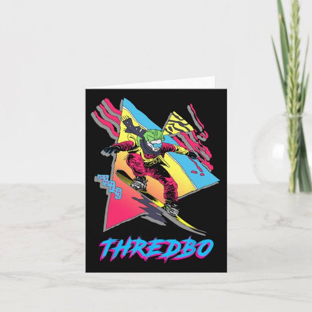 Tarjeta Thredbo Vibrant Snowboard Adventure Graphic (Anverso)