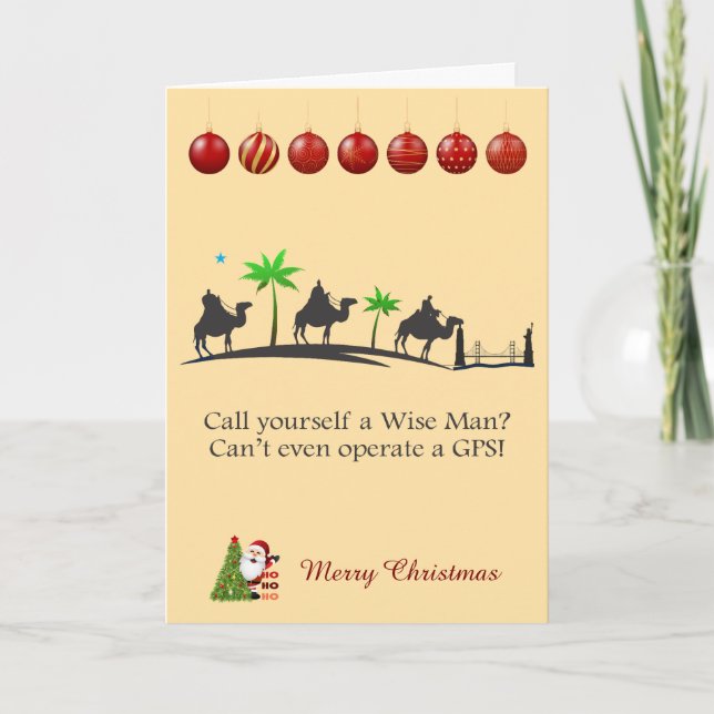 Tarjeta Three wise men Christmas (Anverso)