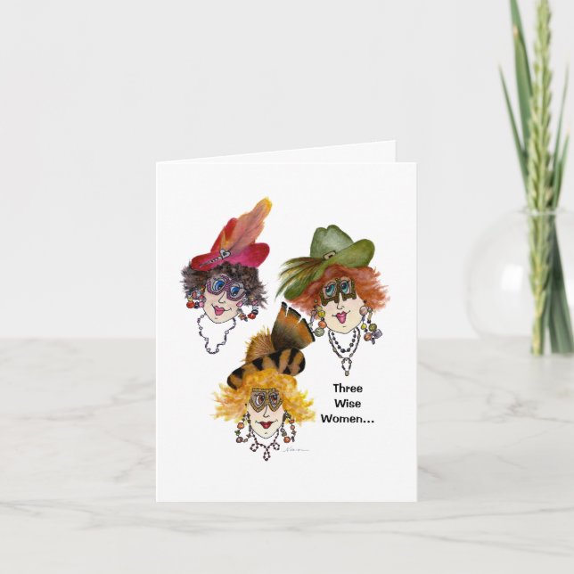 Tarjeta Three Wise Women doing it differently (Anverso)