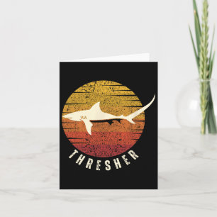 Tarjeta Thresher Shark Deep Sea Fishing Ocean Fish Shark