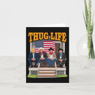 Tarjeta Thug Life Trump Vance Kennedy Elon Shirt
