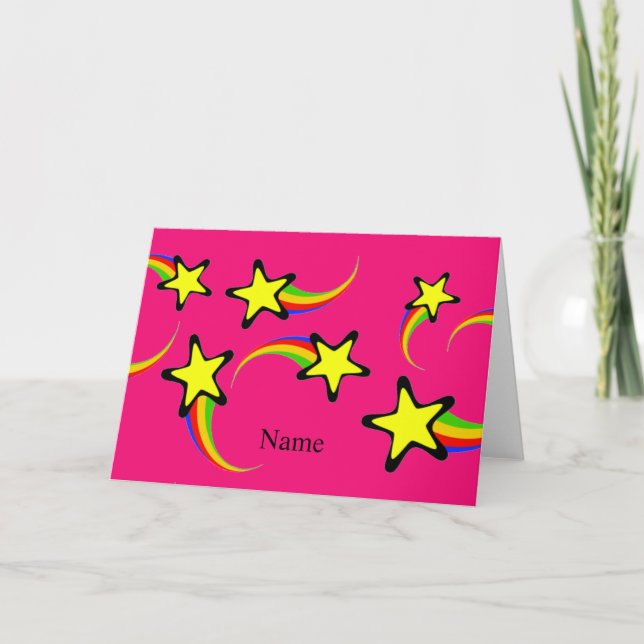 Tarjeta Thunder_Cove: Estrellas de tiro con arco iris (Anverso)