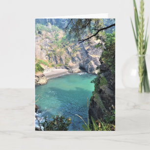 Tarjeta Thunder Rock Cove, Samuel H. Boardman, Oregón