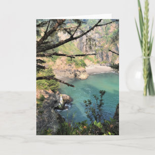 Tarjeta Thunder Rock Cove, Samuel H. Boardman, Oregón