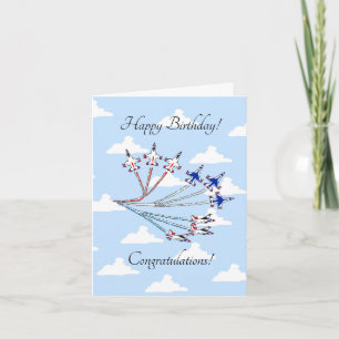 Tarjeta Thunderbirds - Personalizable - Cumpleaños - Blue