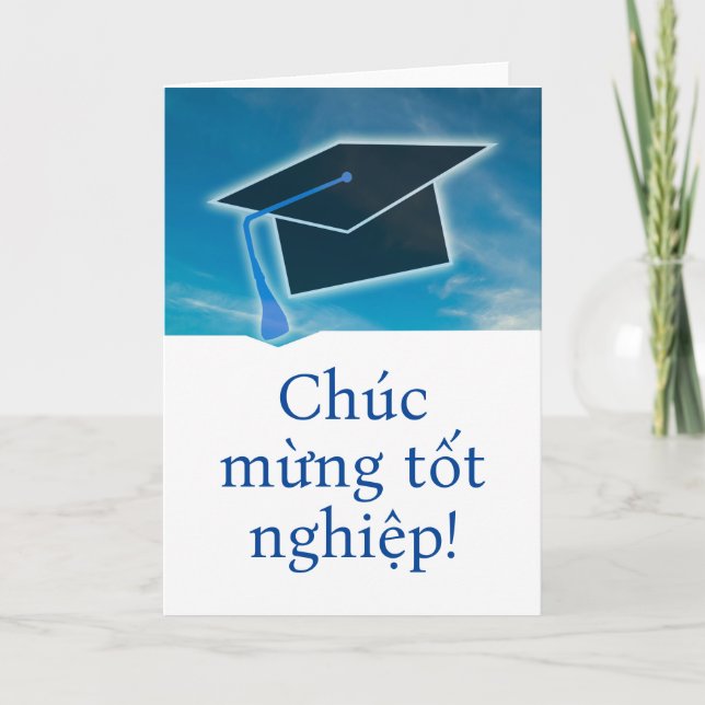 Tarjeta Thyene vietnamita p chúc mætbrot nghiene p Graduac (Anverso)