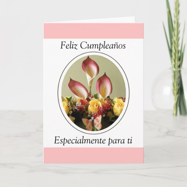 Tarjeta Ti de para del especialmente de Feliz Cumpleaños (Anverso)