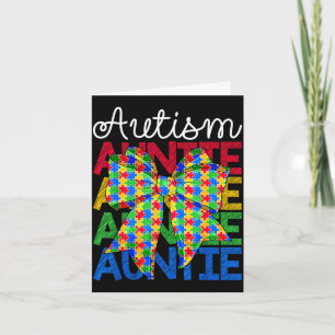 Tarjeta Tía autismo día de concienciación sobre el autismo