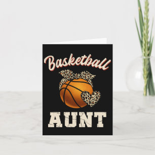 Tarjeta Tía de baloncesto Leopardo Jugador de baloncesto D