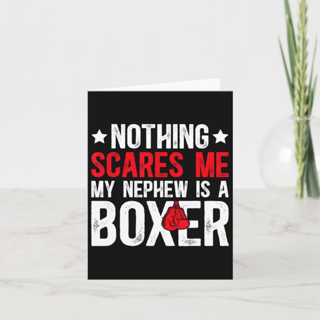 Tarjeta Tía de boxeo Orgullosa tía (Anverso)