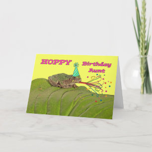 Tarjeta Tía de cumpleaños descuidada, fiesta de cumpleaños