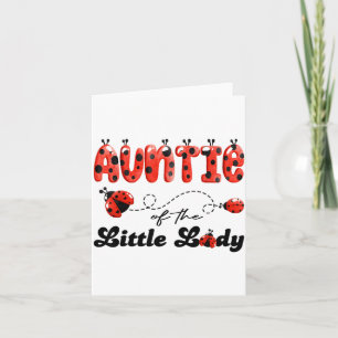 Tarjeta Tía de la cumpleañera señorita mariquita