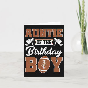 Tarjeta Tía De La Familia De Fiestas De Fútbol De Nacimien