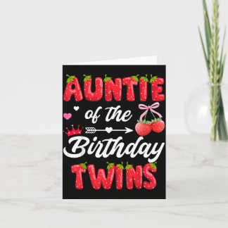 Tarjeta Tía de los gemelos de cumpleaños cumpleañera númer