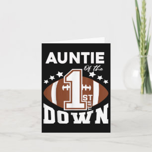 Tarjeta Tía del chico del primer año de fútbol cumpleaños