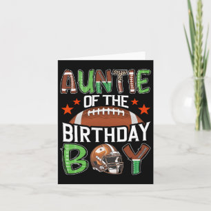 Tarjeta Tía Del Fútbol Del Día Del Niño De Cumpleaños