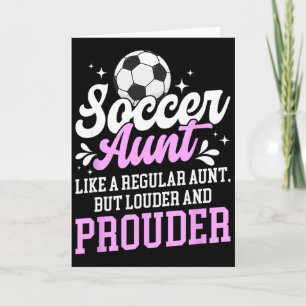 Tarjeta Tía del fútbol Tía de un jugador de fútbol Definic