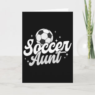 Tarjeta Tía del fútbol Tía orgullosa de un jugador de fútb
