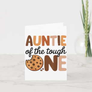 Tarjeta Tía del galletitas con leche duro cumpleaños 1