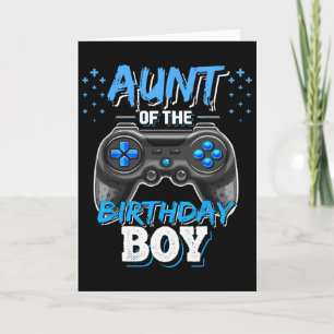 Tarjeta Tía Del Juego De Video De Cumpleaños Del Cumpleañe