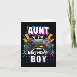 Tarjeta Tía Del Nacimiento Del Videojuego De Birthday