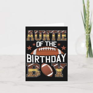 Tarjeta Tía Del Partido De Futbolistas De Cumpleaños