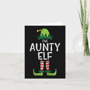 Tarjeta Tía Elf Xmas Matando Navidades Por Tía Familiar