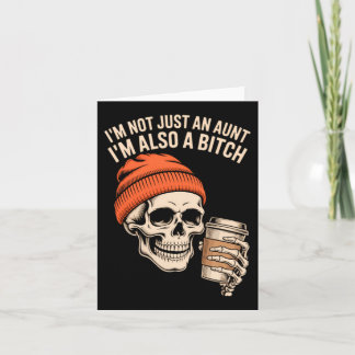Tarjeta Tía Funny Skeleton Tía