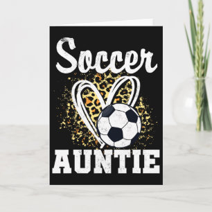 Tarjeta Tía Fútbol Corazón de Leopardo 