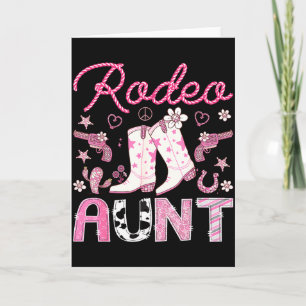 Tarjeta Tía Nk Vaquera Rodeo Oeste Coqueta Cumpleaños Gi
