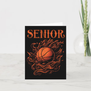 Tarjeta Tía nocturna senior de baloncesto.