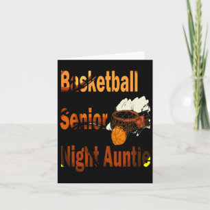 Tarjeta Tía nocturna senior de baloncesto