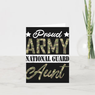 Tarjeta Tía orgullosa de la Guardia Nacional del Ejército