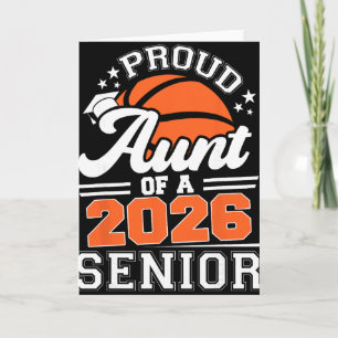 Tarjeta Tía Orgullosa De Un Graduado Senior Sketll 2026 Tí