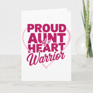 Tarjeta Tía orgullosa de un guerrero del corazón, cirugía
