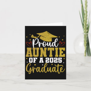 Tarjeta Tía orgullosa de una clase de graduada senior de 2