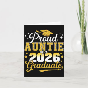Tarjeta Tía orgullosa de una clase de graduada senior de 2