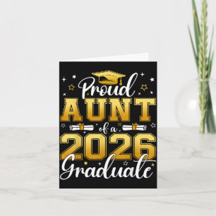 Tarjeta Tía orgullosa de una graduada de la clase de 2026O