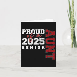 Tarjeta Tía Senior 2025 Orgullosa De Un Graduado De Cl De 