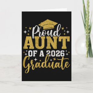 Tarjeta Tía Senior 2026 Orgullosa Tía De Un Graduado 2026