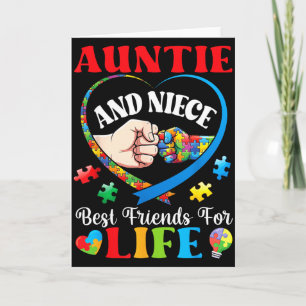 Tarjeta Tía y sobrina mejores amigas para toda la vida Sup