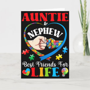 Tarjeta Tía y sobrino mejores amigos para toda la vida Apo