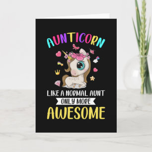 Tarjeta Tíaunicornio Como Una Tía Normal