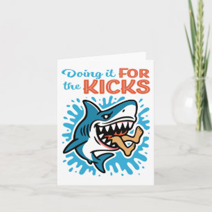 Tarjeta Tiburón azul Guay para patadas