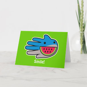 Tarjeta Tiburón de boca abierta