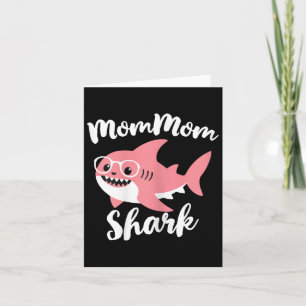 Tarjeta Tiburón Mommom Día de la Madre Abuela Divertida Mo