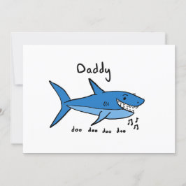 Tarjeta Tiburón Papá Día del Padre