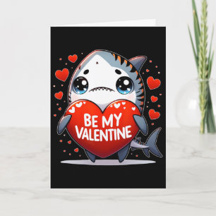 Tarjeta Tiburón Tigre Corazón Mi San Valentín
