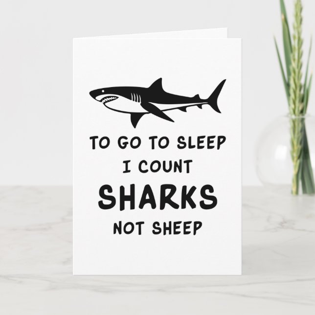 Tarjeta Tiburones Aleta De Tiburón Pescado Mar Océano Geni (Anverso)