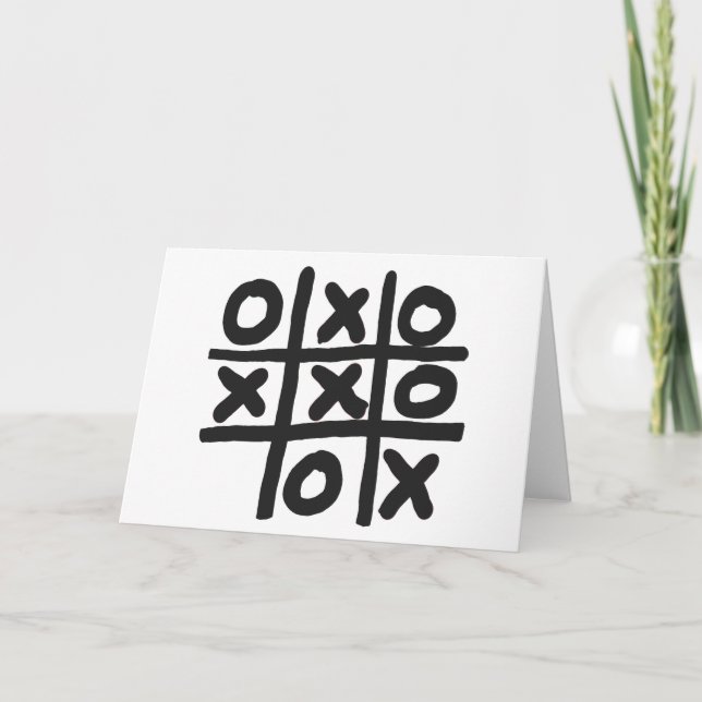 Tarjeta Tic Tac Toe (Anverso)